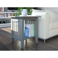 Moffett Solid Wood End Table with Storage by Laurel Foundry Modern Farmhouse