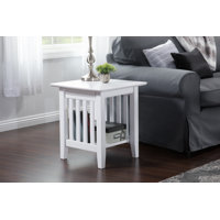 Moffett Solid Wood End Table with Storage by Laurel Foundry Modern Farmhouse