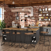Privett Swivel Counter & Bar Stool by 17 Stories