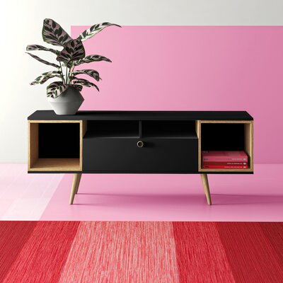 Theodore 62.99" 6-Shelf TV Stand for TVs up to 60" by Manhattan Comfort