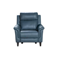 Neabsco 39.4" Wide Leather Match Power Zero Clearance Club Recliner