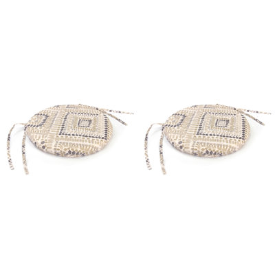 15" Round Outdoor Seat Cushion with Ties by Foundry Select