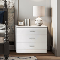 Adalade Wooden 3 Drawer Standard Dresser by Latitude Run