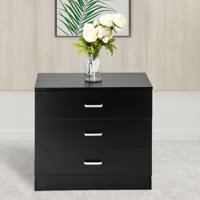 Adalade Wooden 3 Drawer Standard Dresser by Latitude Run