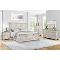 Raddison Solid Wood Standard 5 Piece Bedroom Set by Alcott Hill