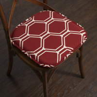 Mirage Hexagonal Memory Foam No Slip Back 16" x 16" Chair Pad Cushion by Red Barrel Studio