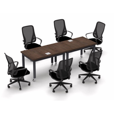 Conference Meeting Tables with Chairs Complete Set by Inbox Zero