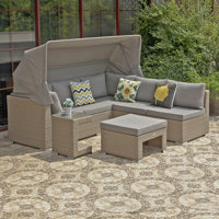 Mccrady Fully Assembled Aluminum Outdoor Patio Daybed