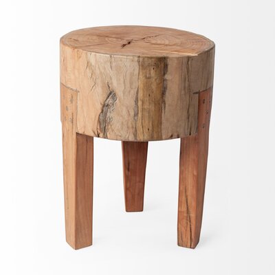 Markes Solid Wood Utility Stool by Loon Peak