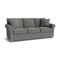 Quaker 84" Rolled Arm Sofa with Reversible Cushions by Red Barrel Studio