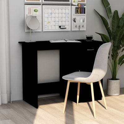 Desk Standing Computer Desk Office Desk with Drawer Engineered Wood by Ebern Designs