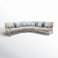 Vergara Outdoor U-Shaped Patio Sectional with Cushions by Joss & Main