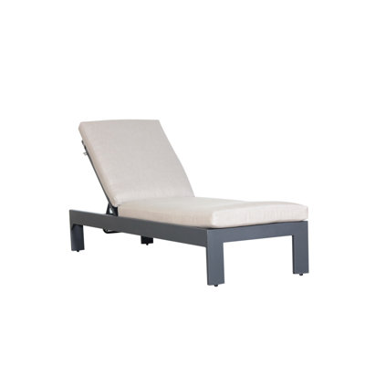 Abyssinia Patio Reclining Chaise Lounge with Cushion by Ebern Designs