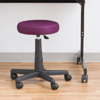 Adjustable-Height Colorful Mesh Rolling Utility Stool by Latitude Run
