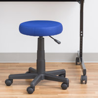 Adjustable-Height Colorful Mesh Rolling Utility Stool by Latitude Run