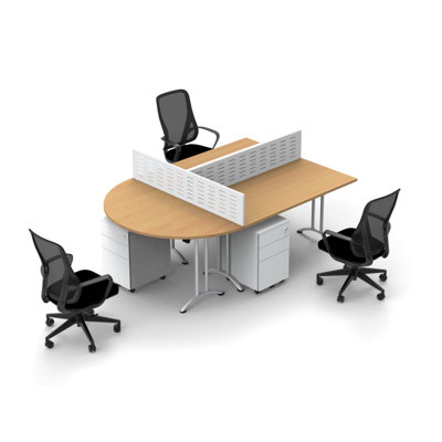 Half-Round Meeting Table by Inbox Zero
