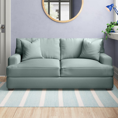 Emilio 65" Recessed Arm Loveseat With Reversible Cushions by Wayfair Custom Upholstery