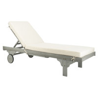 Alvah 78.70" Long Reclining Eucalyptus Single Chaise with Cushions by Joss & Main
