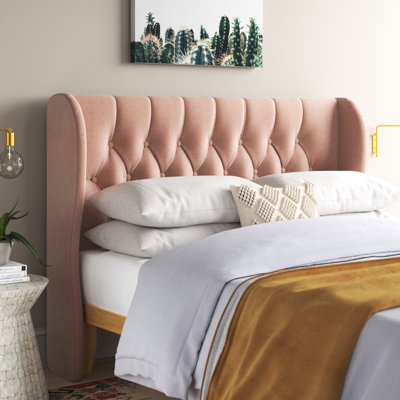 Elliana Solid Wood Wingback Headboard by Mistana