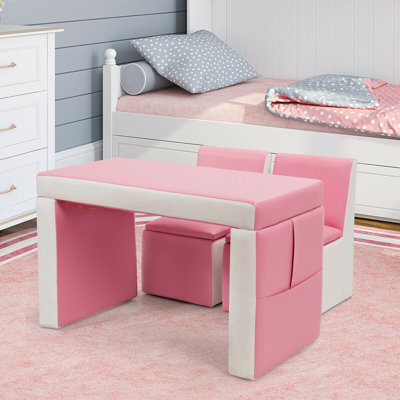 Eliza Kids 3 Piece Arts Crafts Table and Chair Set by Zoomie Kids