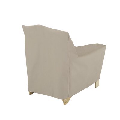 Modern Leisure Chalet Patio Adirondack Chair Cover, 31.5"L x 33.5"W x 36"H, Beige by Rebrilliant