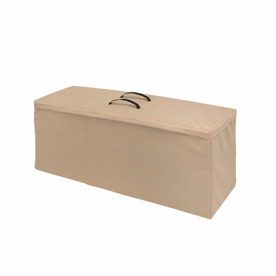 Modern Leisure Basics Patio Cushion & Cover Storage Bag, 48"L x 16"W x 22"H, Khaki by Rebrilliant