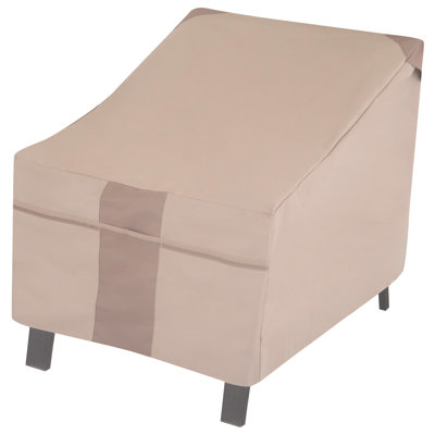Modern Leisure Monterey Patio Swivel Lounge Chair Cover, 37.5"L x 39.25"W x 38.5"H, Beige by Rebrilliant