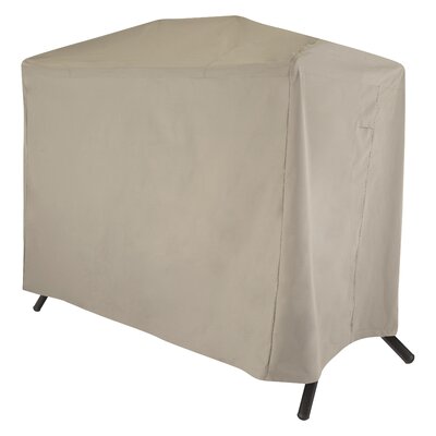 Modern Leisure Chalet 2-Seat Patio Canopy Swing Cover, 87"L x 64"W x 66"H, Beige by Rebrilliant