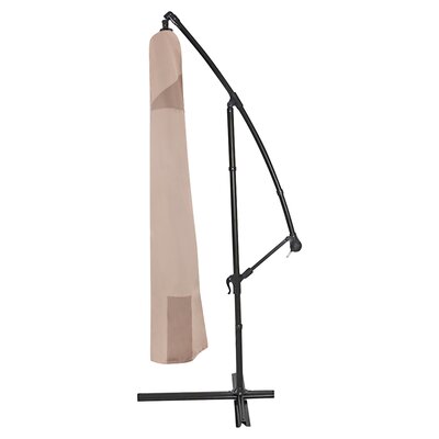 Modern Leisure Monterey Offset Patio Umbrella Cover, Fits 13ft Round & 9ft Square Umbrellas, Beige by Rebrilliant