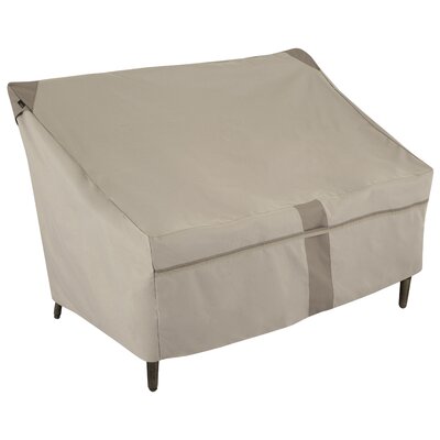 Modern Leisure Monterey Patio Loveseat Cover, 82.5"L x 38"W x 38.25"H, Beige by Rebrilliant