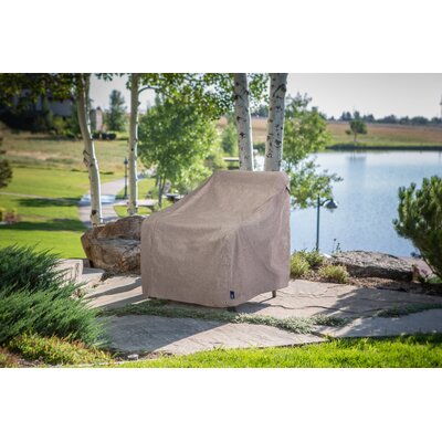 Modern Leisure Garrison Patio Lounge/Club Chair Cover, Waterproof, 35"L x 38"W x 31"H, Granite by Rebrilliant
