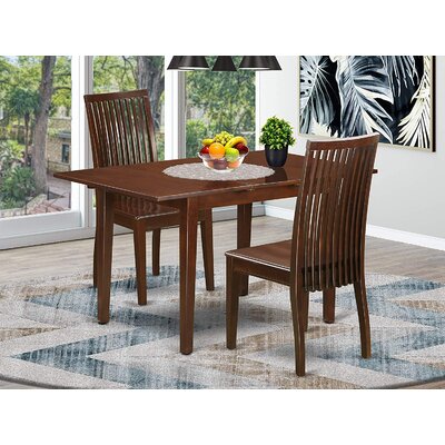 Talsha Extendable Rubberwood Solid Wood Dining Set by Red Barrel Studio