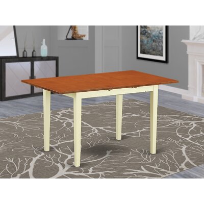 Gosson Butterfly Leaf Rubberwood Solid Wood Dining Table by August Grove