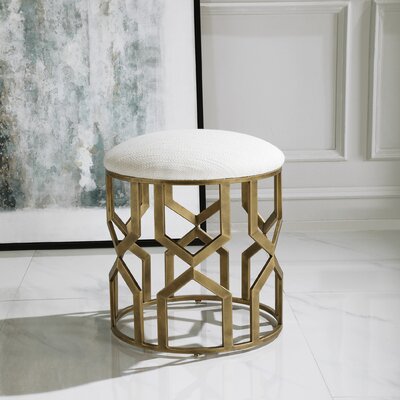 Metal Accent Stool by Everly Quinn