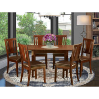 Valletta Butterfly Leaf Solid Wood Rubberwood Dining Set by Winston Porter