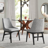 Miyashiro Upholstered Side Chair by Mercury Row