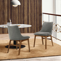 Miyashiro Upholstered Side Chair by Mercury Row