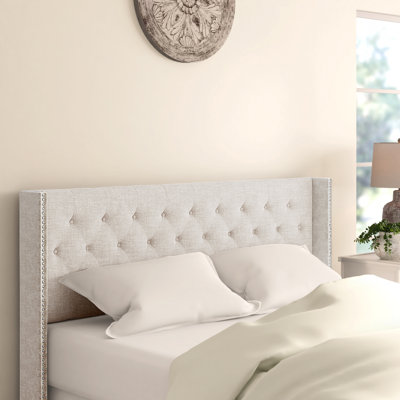 Millbury Upholstered Wingback Headboard by Red Barrel Studio