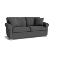 Quaker 77" Rolled Arm Sleeper with Reversible Cushions by Red Barrel Studio