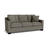 Aceyon 79" Square Arm Sofa Bed with Reversible Cushions by Latitude Run