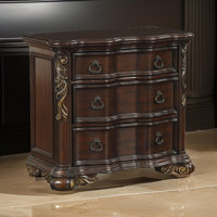 Haleyville 3 - Drawer Nightstand in Brown by Astoria Grand