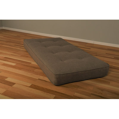 Alhamdi 6.5" Innerspring/Coil Twin Size Futon Mattress, Frame Not Included by Lark Manor