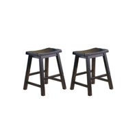 Aishat Solid Wood 17.75" Short Stool by Red Barrel Studio
