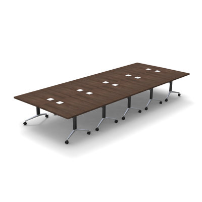 Albin 22 Person Conference Meeting Tables 5 piece Complete Set by The Twillery Co.