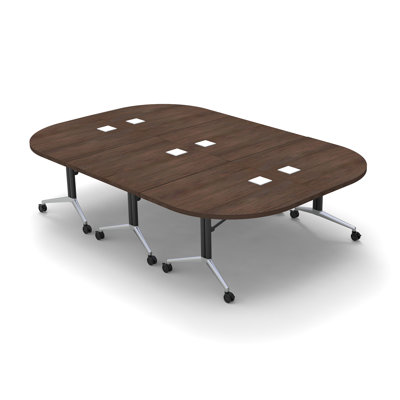 Albin 8 Person Conference Meeting Tables 3 piece Complete Set by The Twillery Co.
