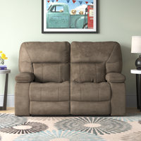 Aleeccia 65.5" Pillow Top Arm Reclining Loveseat by Lark Manor