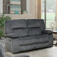 Aleeccia 65.5" Pillow Top Arm Reclining Loveseat by Lark Manor