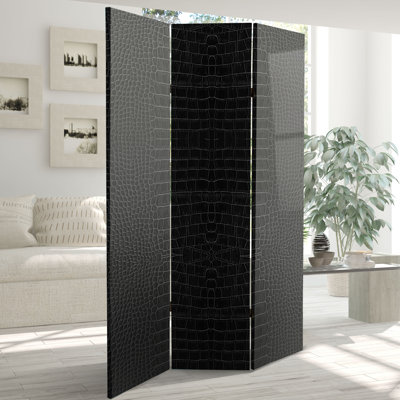 Rosamund 47.25" W x 71" H 3 - Panel Folding Room Divider by Etta Avenue