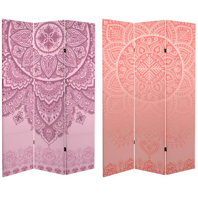 47.25" W x 71" H 3- Panel Folding Room Divider