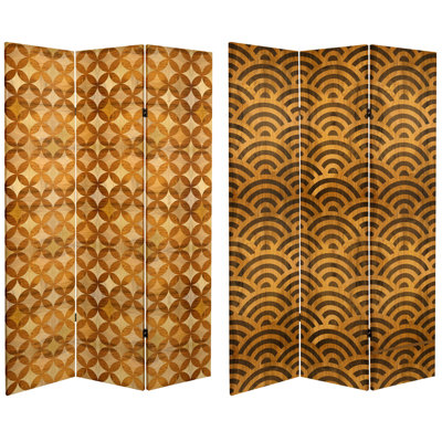 Bartko 47.25" W x 71" H 3 - Panel Folding Room Divider